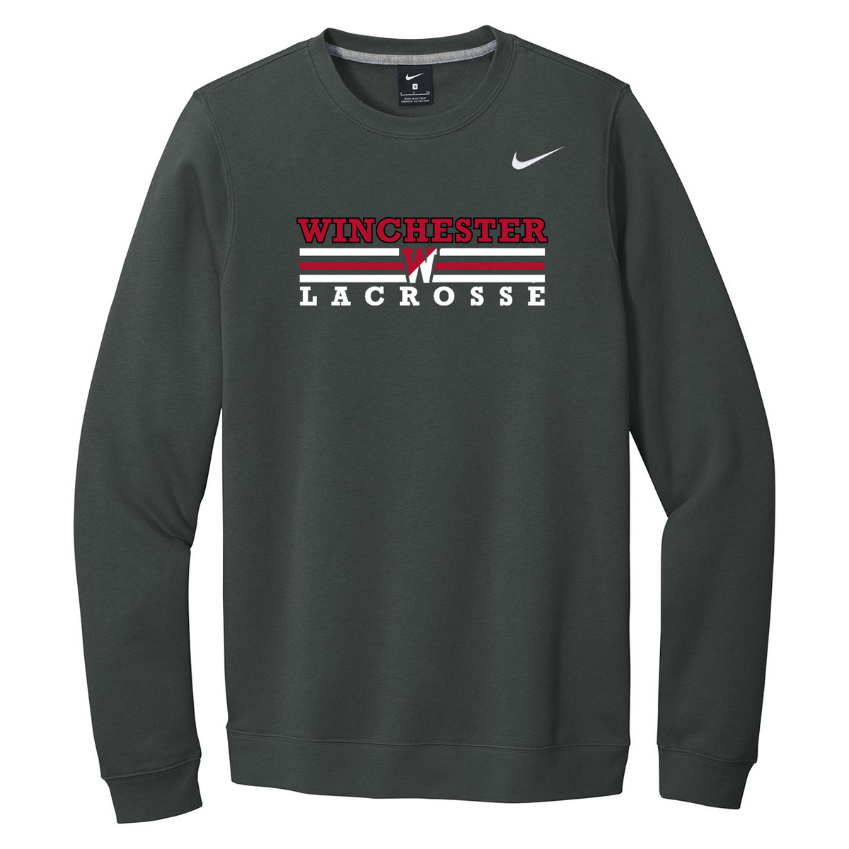 Winchester Lacrosse Nike Fleece Crew Neck