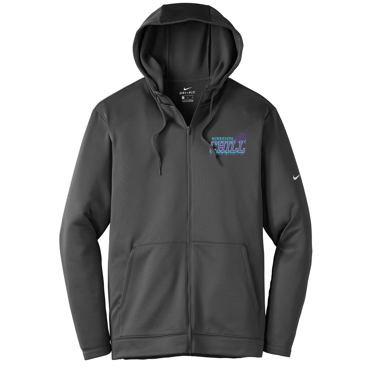 Minnesota Chill Lacrosse Nike Therma-FIT Full Zip Hoodie