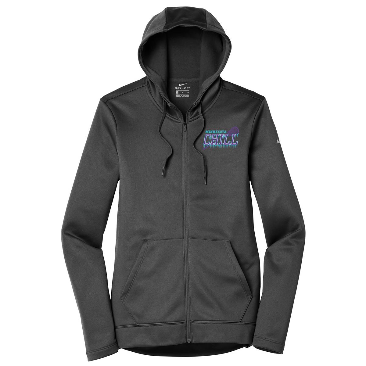 Minnesota Chill Lacrosse Nike Ladies Therma-FIT Full Zip Hoodie