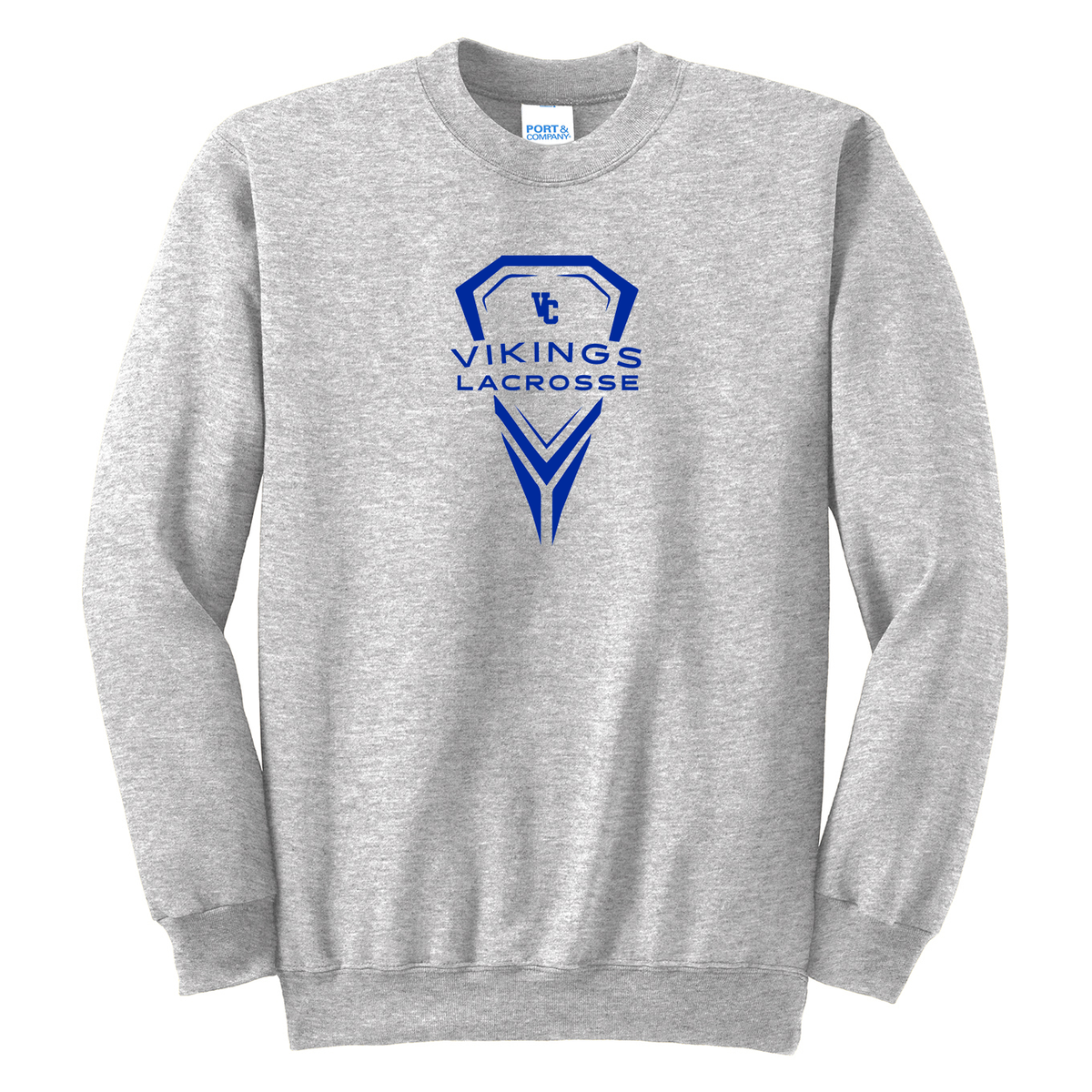Valley Central Vikings Boys Lacrosse Crew Neck Sweater
