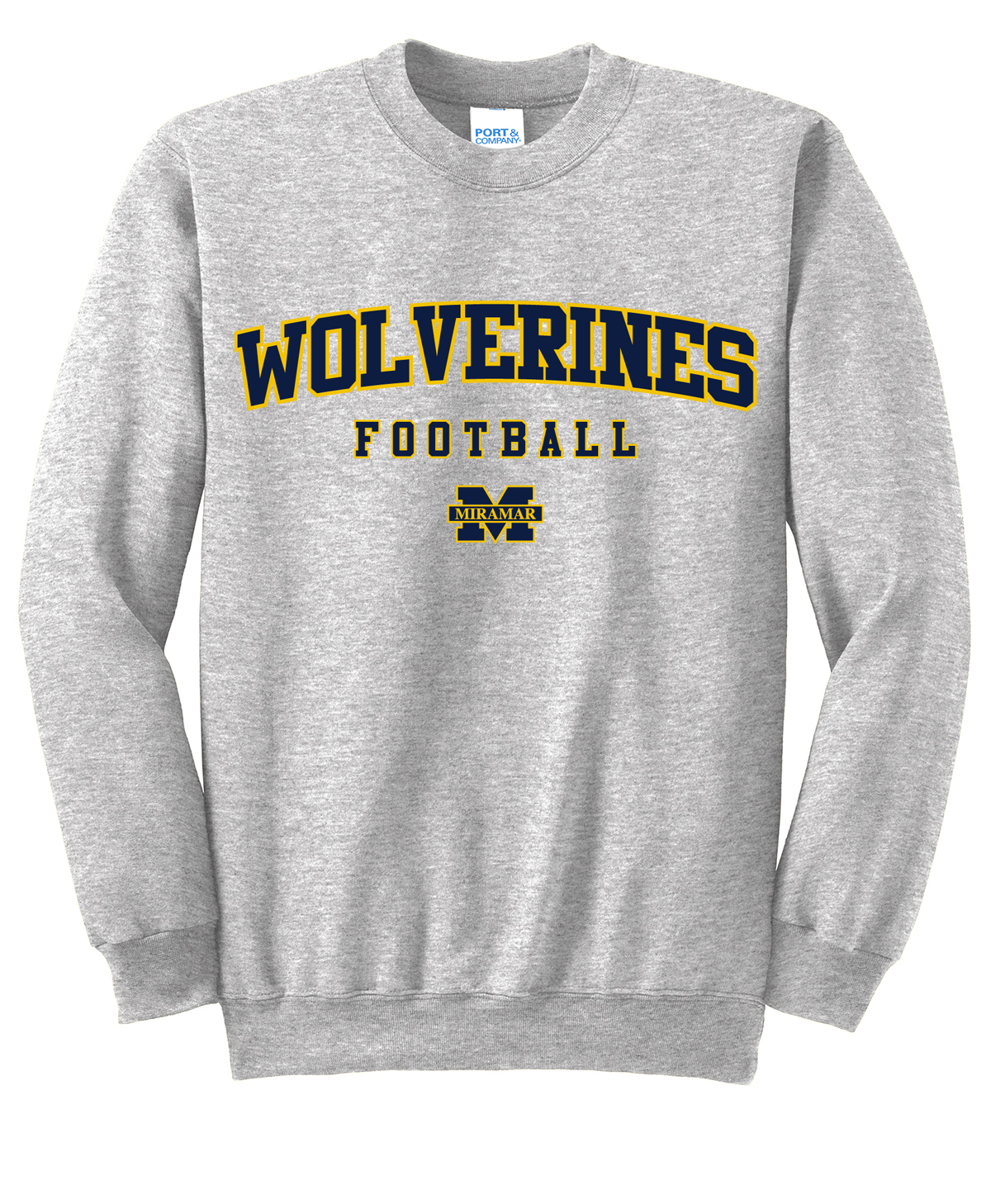 Miramar Wolverines Football Crew Neck Sweater