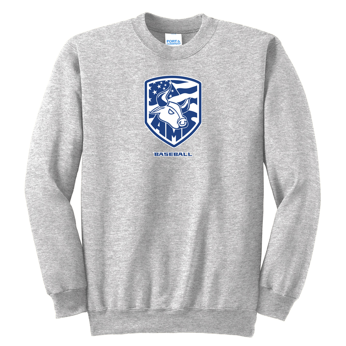 Accompsett Baseball  Crew Neck Sweater