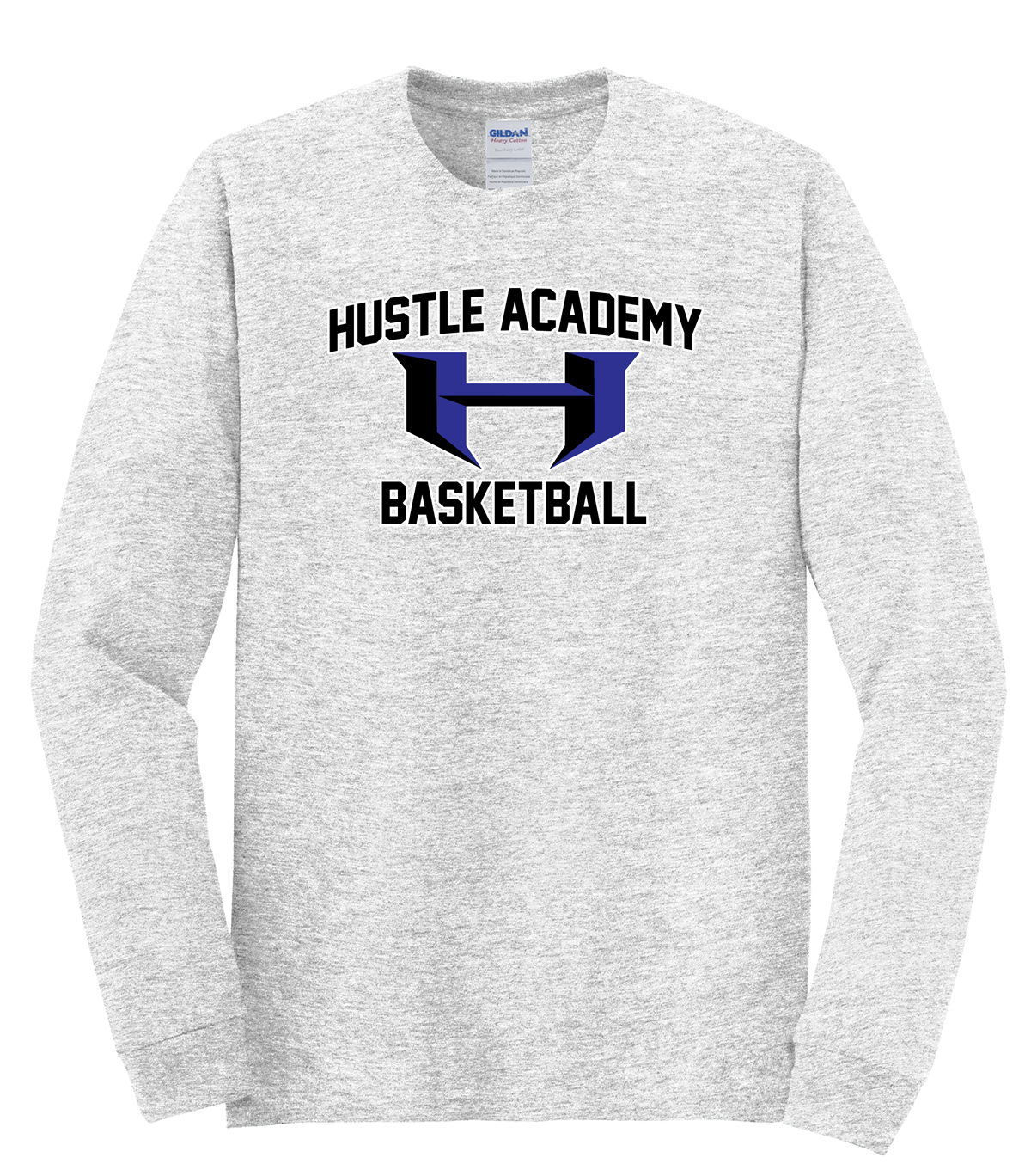 Hustle Academy Basketball Cotton Long Sleeve Shirt
