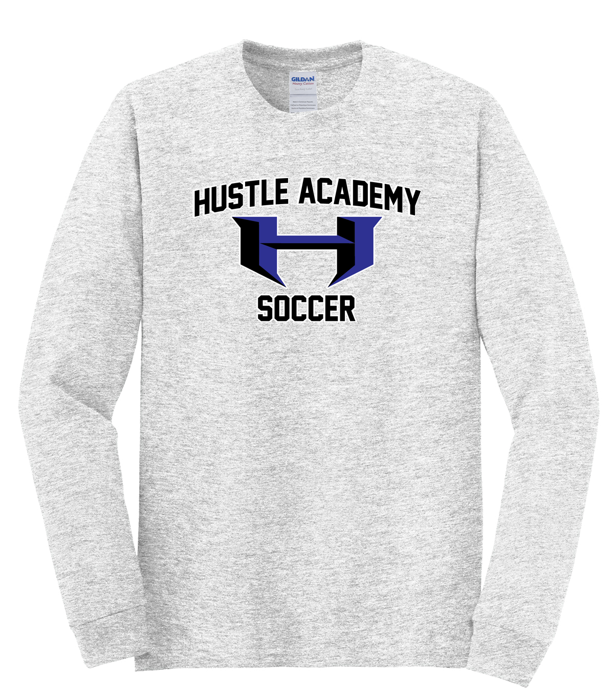 Hustle Academy Soccer Cotton Long Sleeve Shirt