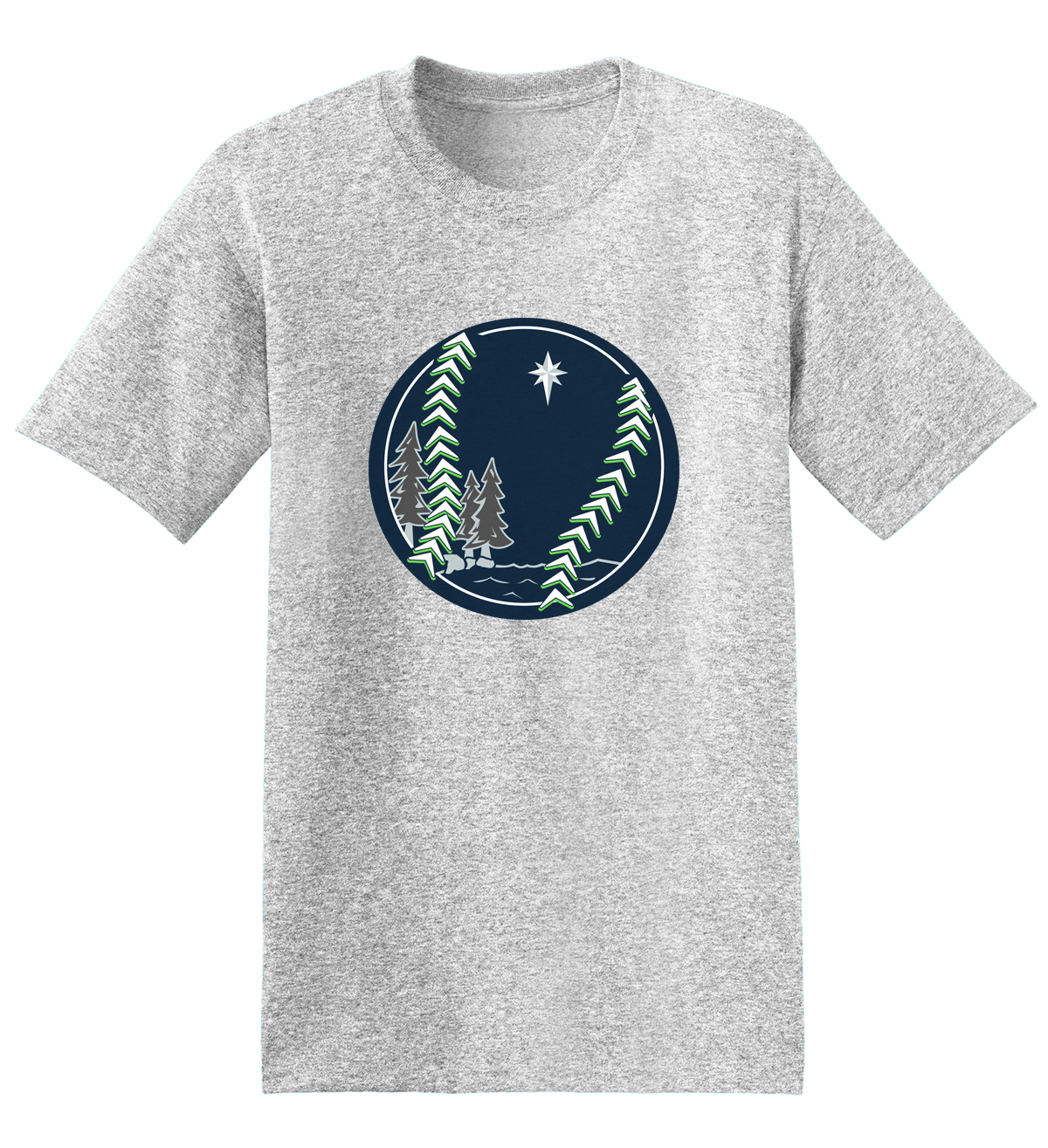 Northstar Baseball Ash Grey T-Shirt