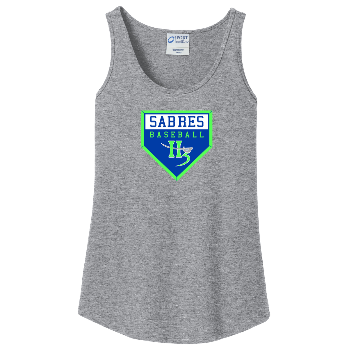 H3 Sabres Baseball  Women's Tank Top