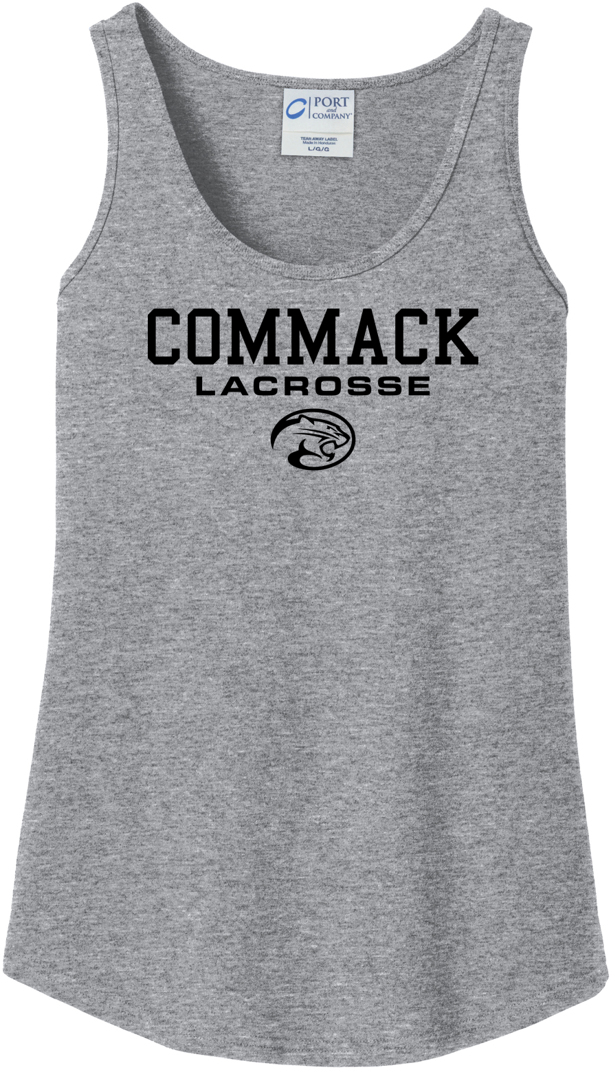 Commack Youth Lacrosse Women's Athletic Heather Tank Top