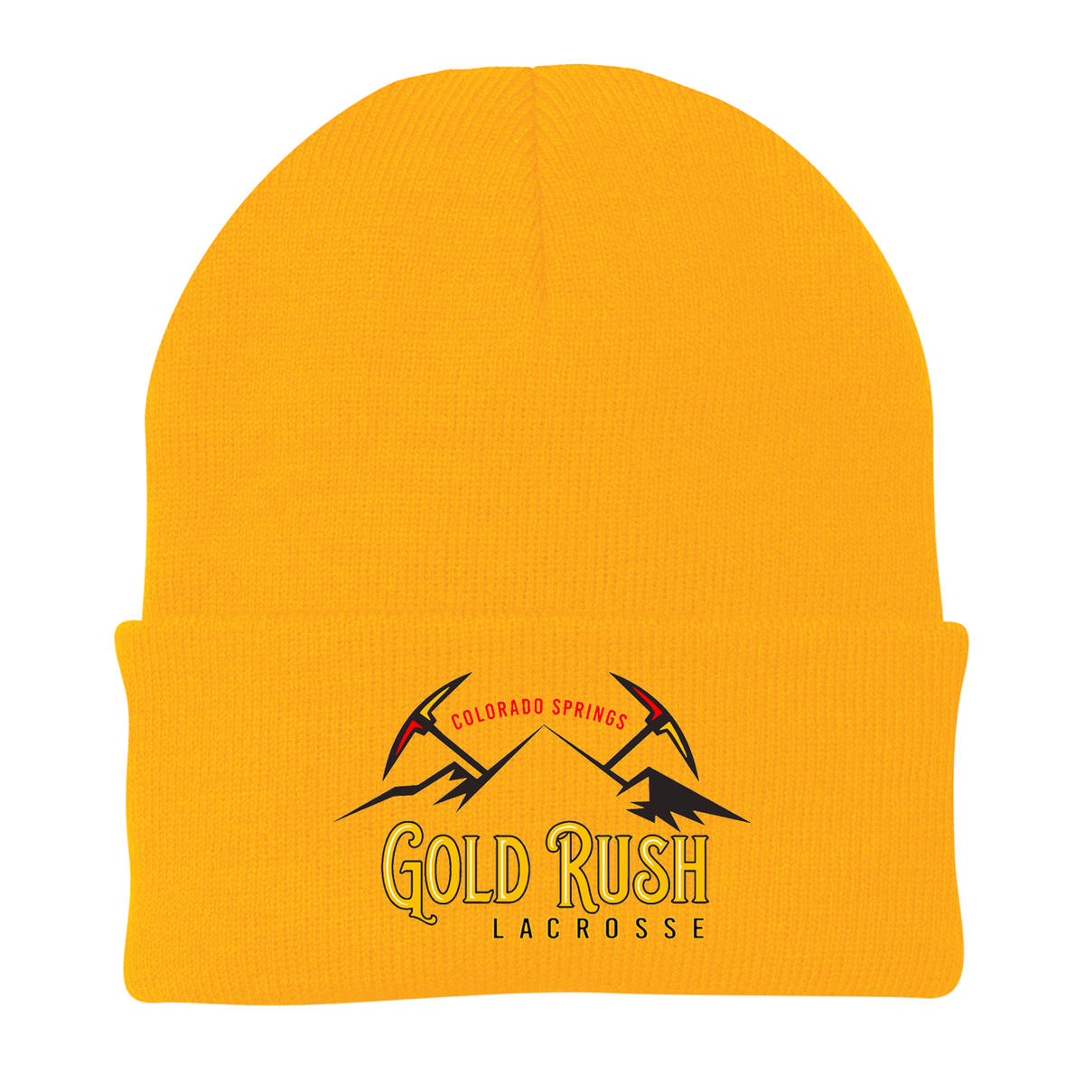 Gold Rush Lacrosse Knit Beanie