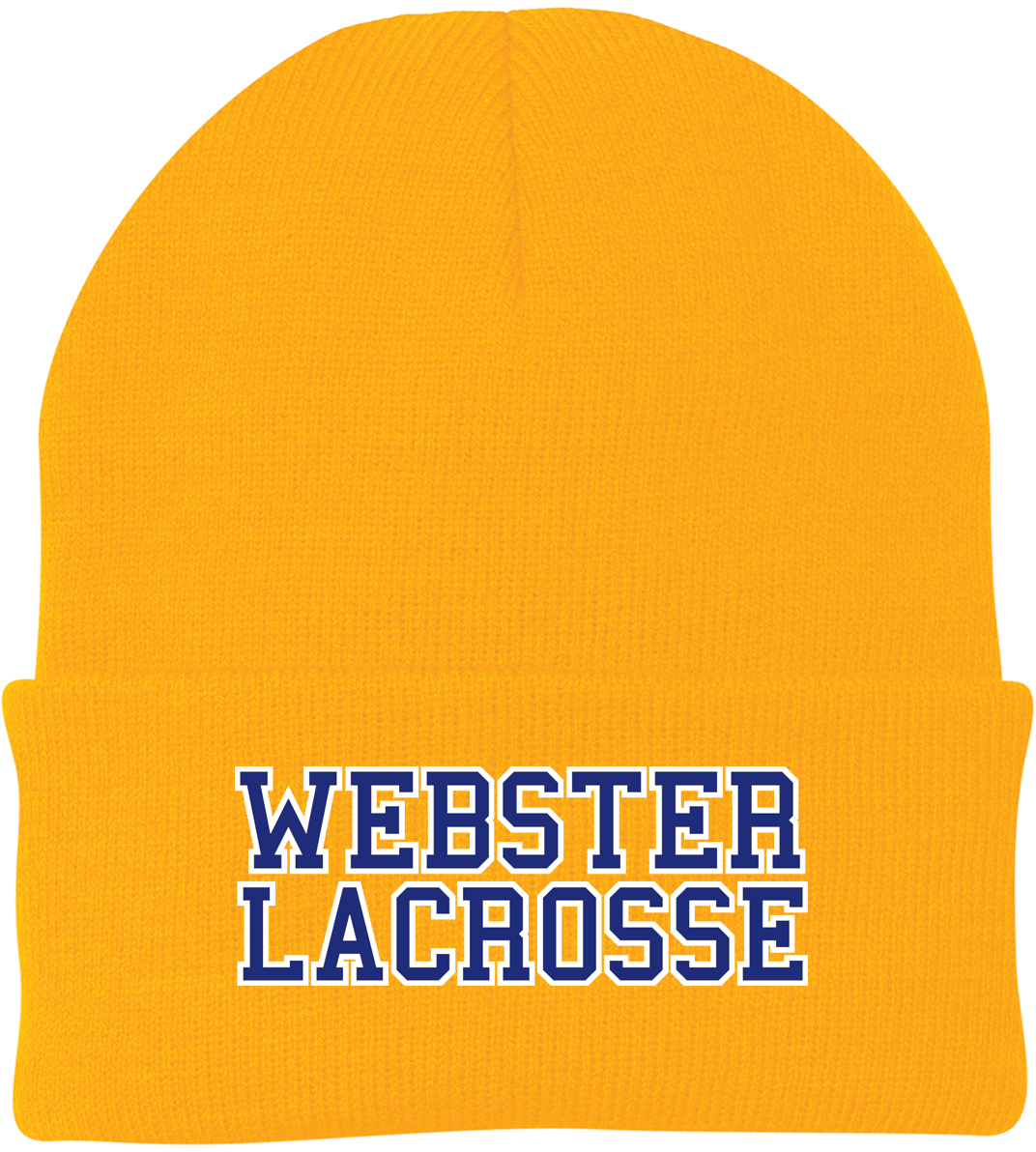 Webster Lacrosse Athletic Gold Knit Beanie