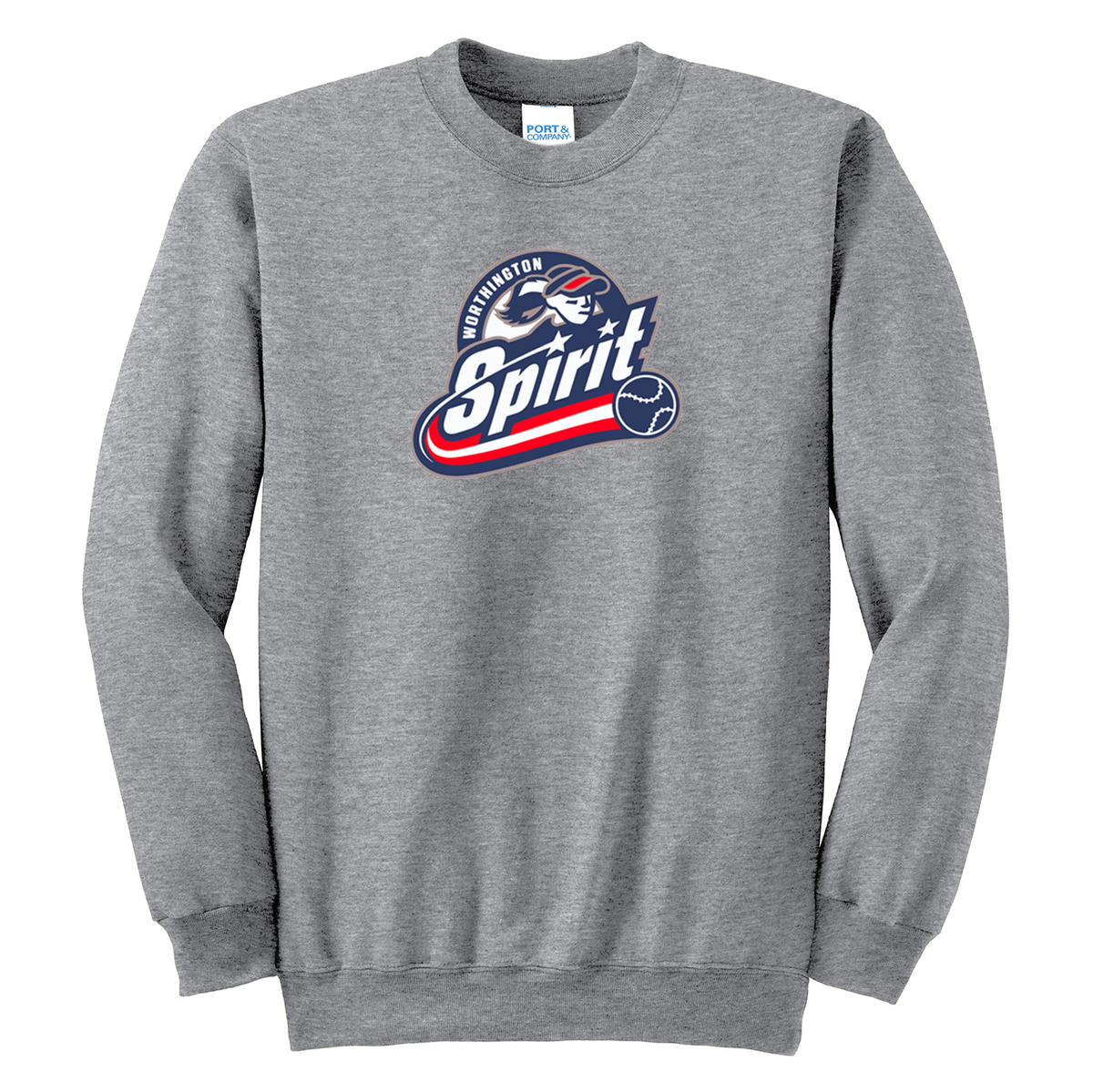 Worthington Spirit Softball Crew Neck Sweater