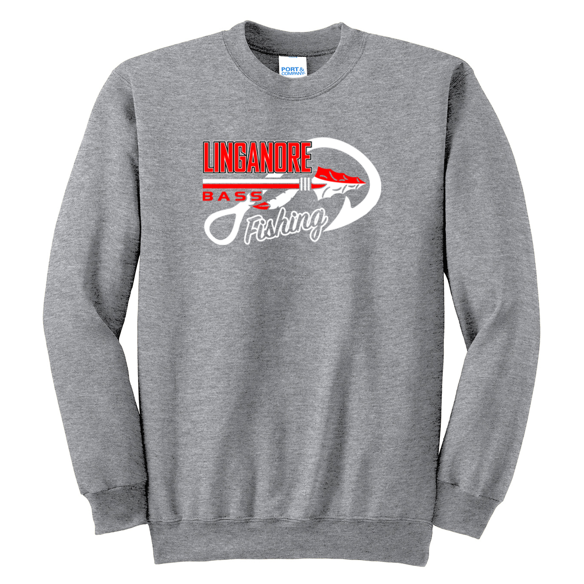 Linganore Bass Fishing Crew Neck Sweater