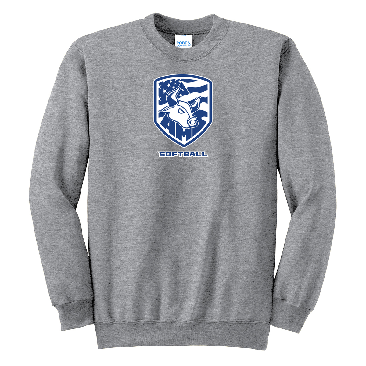 Accompsett Softball  Crew Neck Sweater