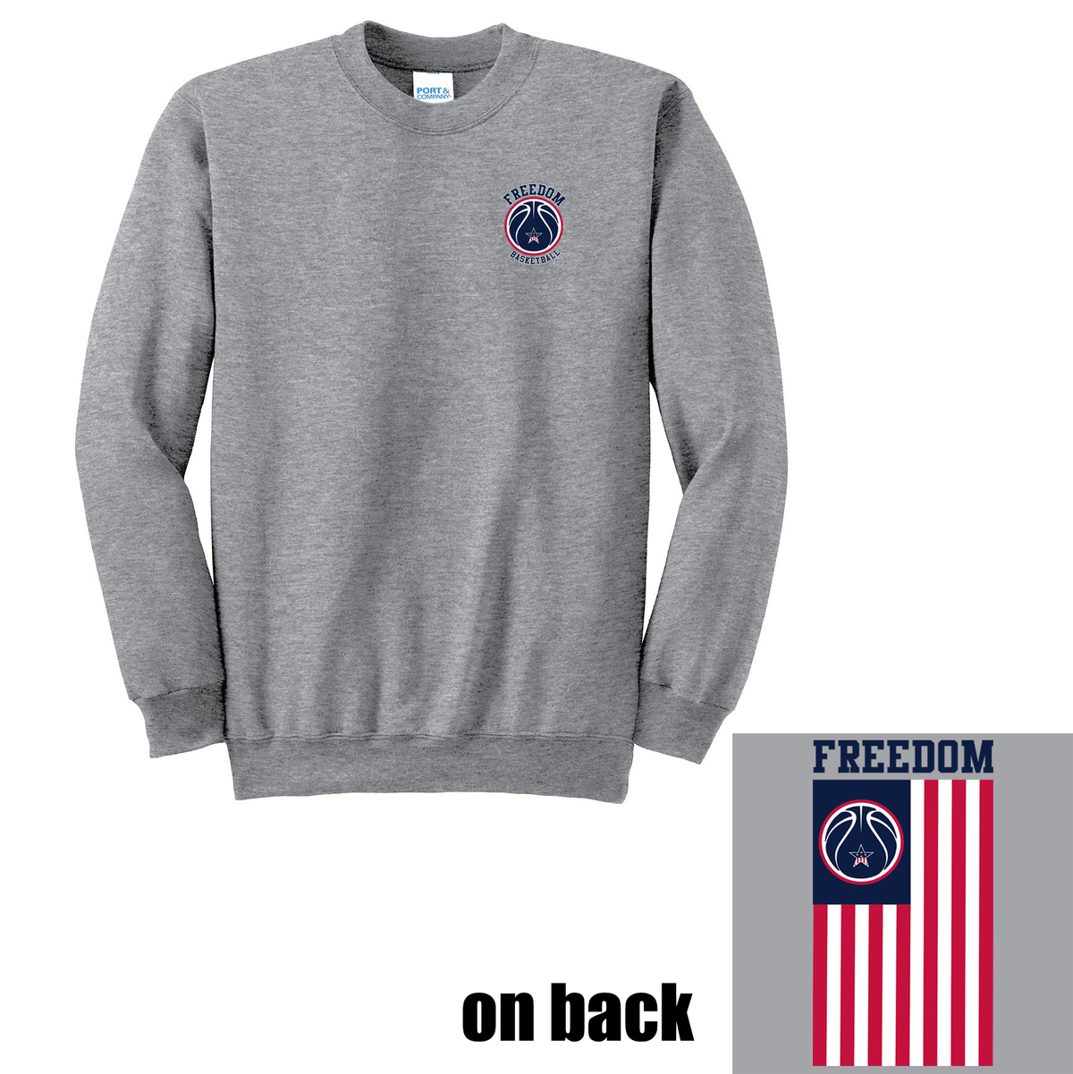 Freedom Basketball Crew Neck Sweater