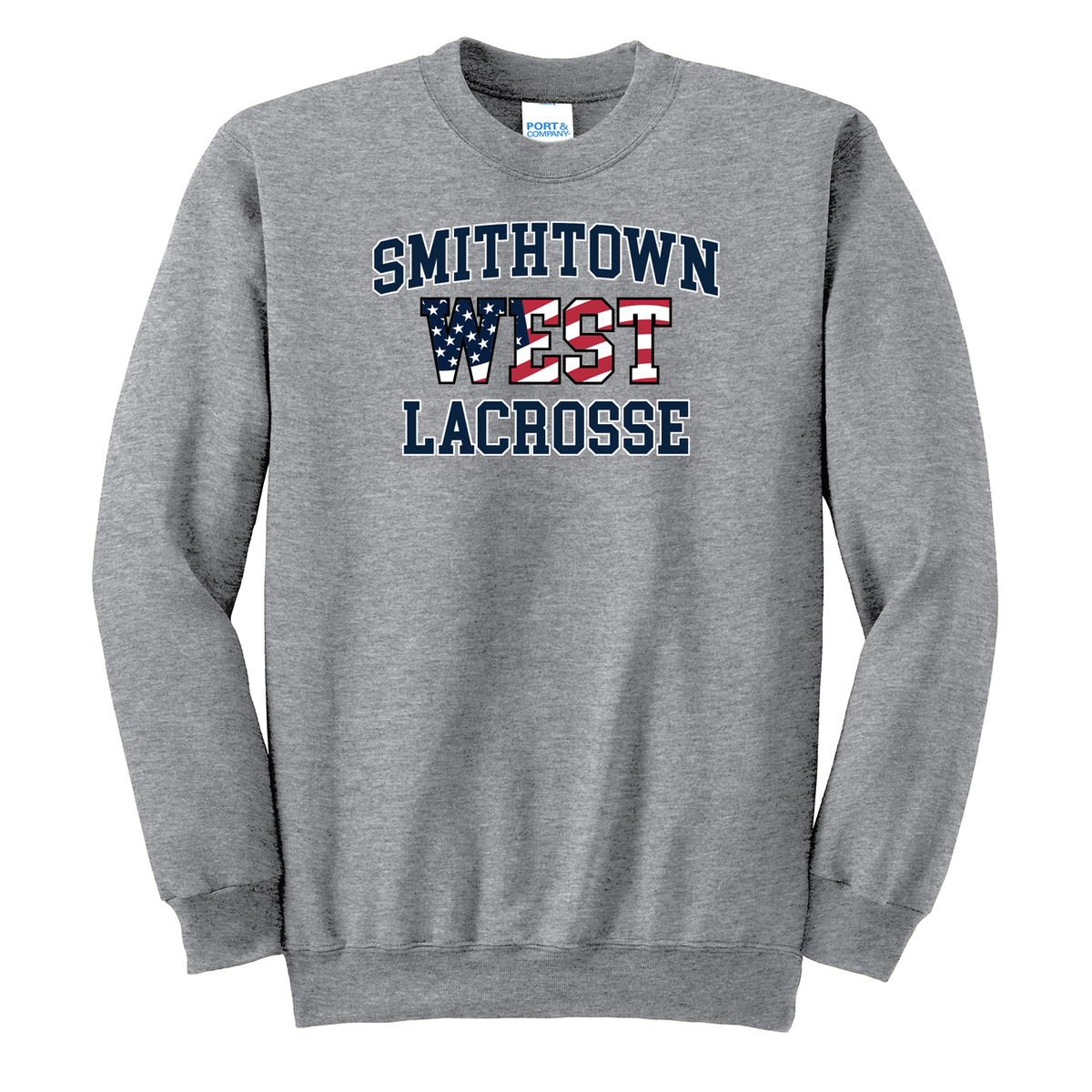 Smithtown West Girls Lacrosse  Crew Neck Sweater