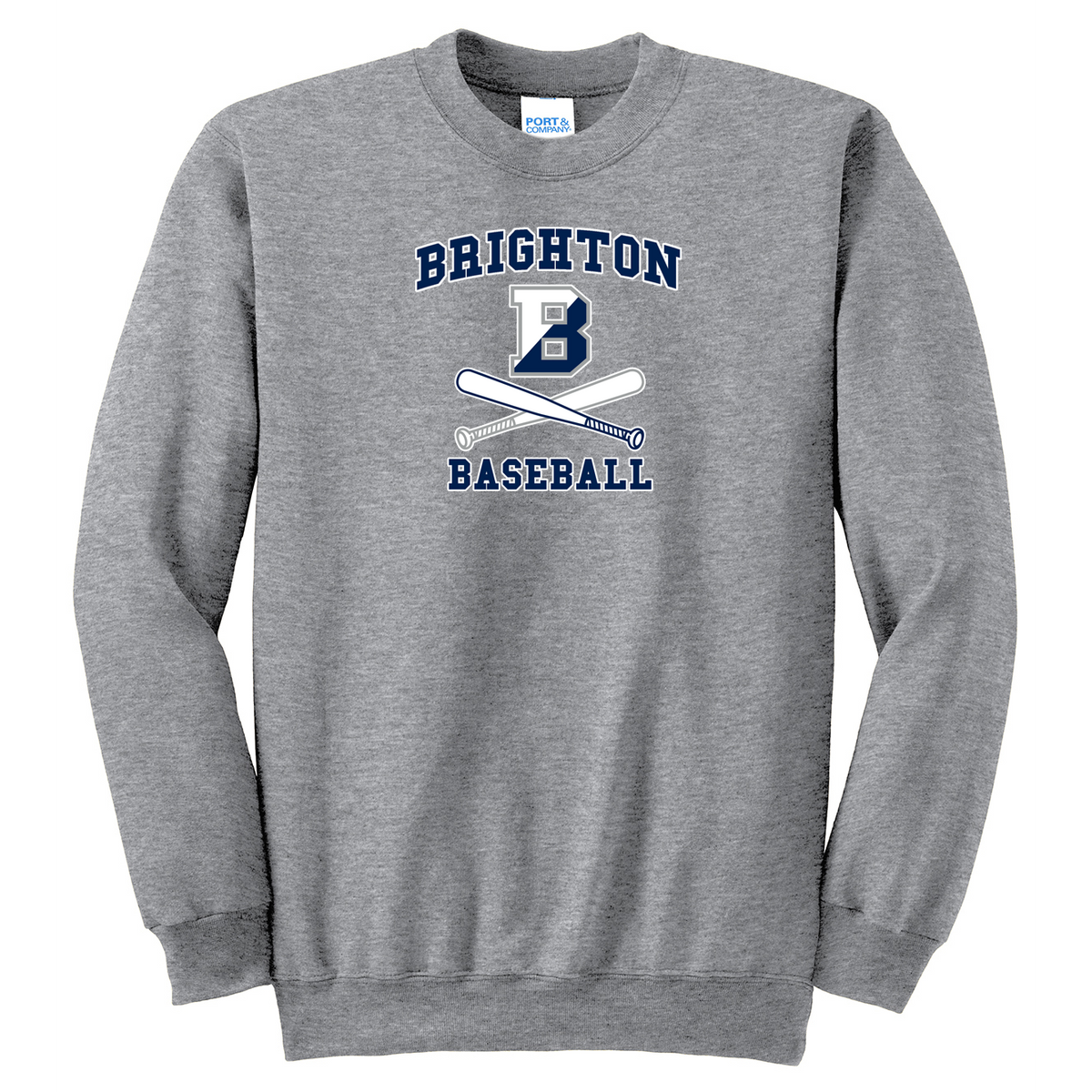 Brighton Baseball Crew Neck Sweater