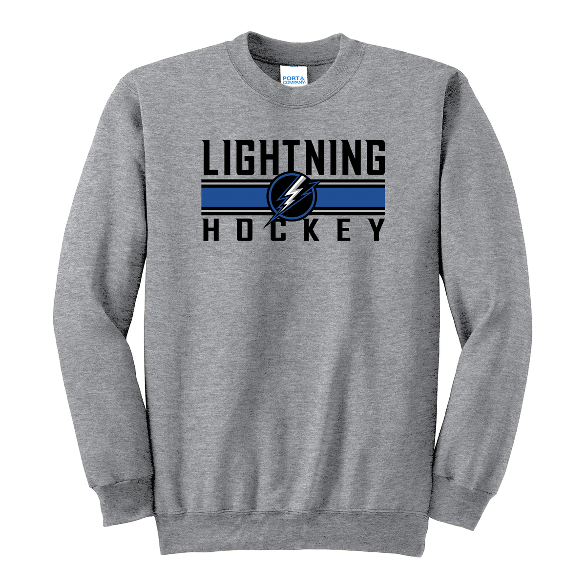 Long Island Lightning Hockey  Crew Neck Sweater