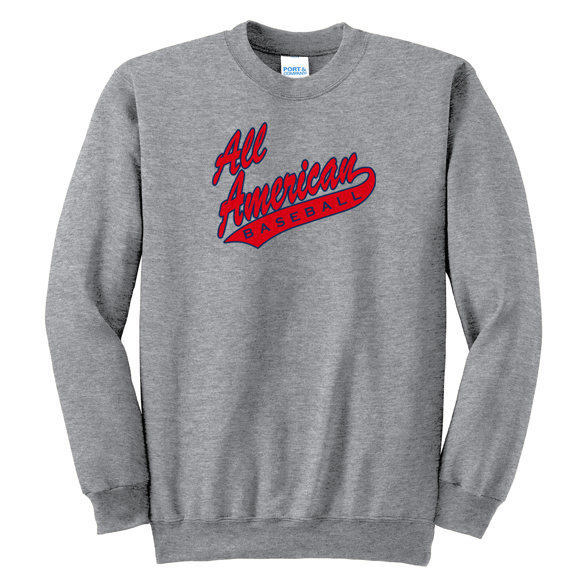 All American Baseball Crew Neck Sweater