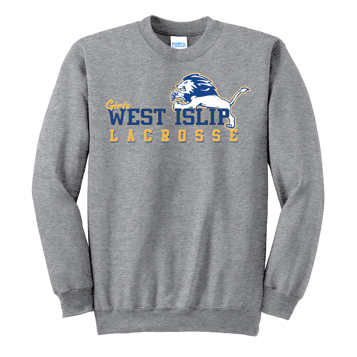 West Islip Girls Youth Lacrosse  Crew Neck Sweater