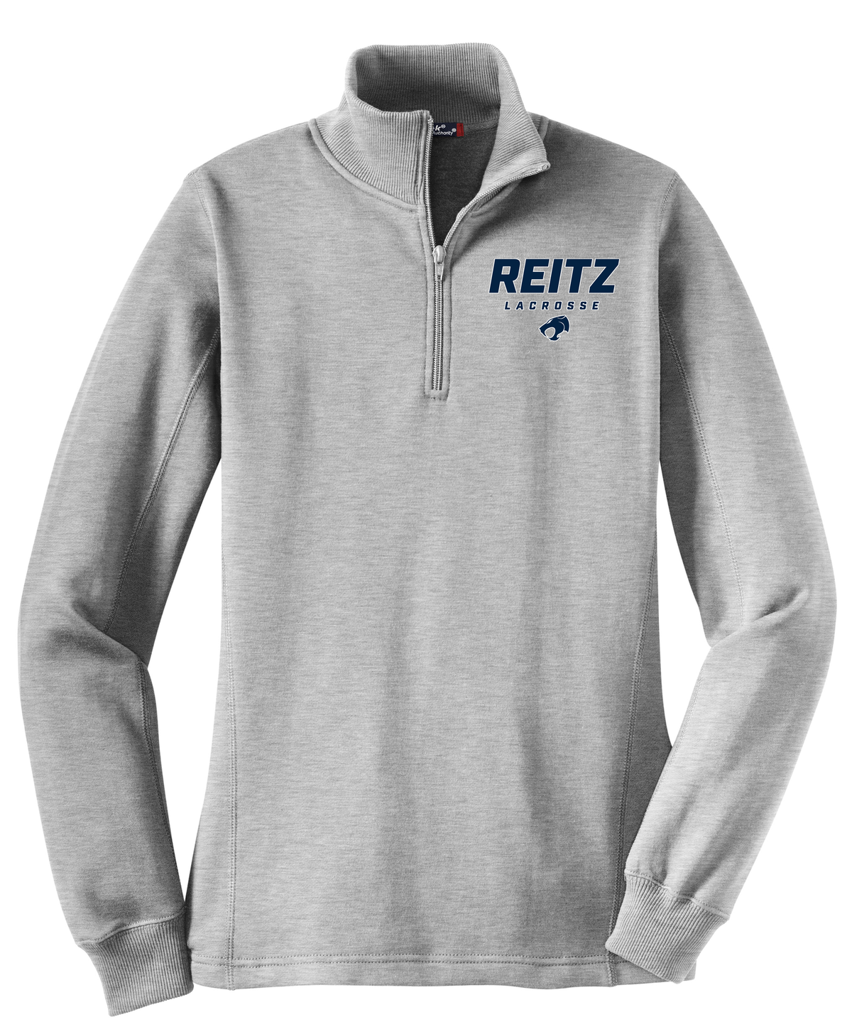 Reitz Lacrosse Women's Heather Grey 1/4 Zip Fleece