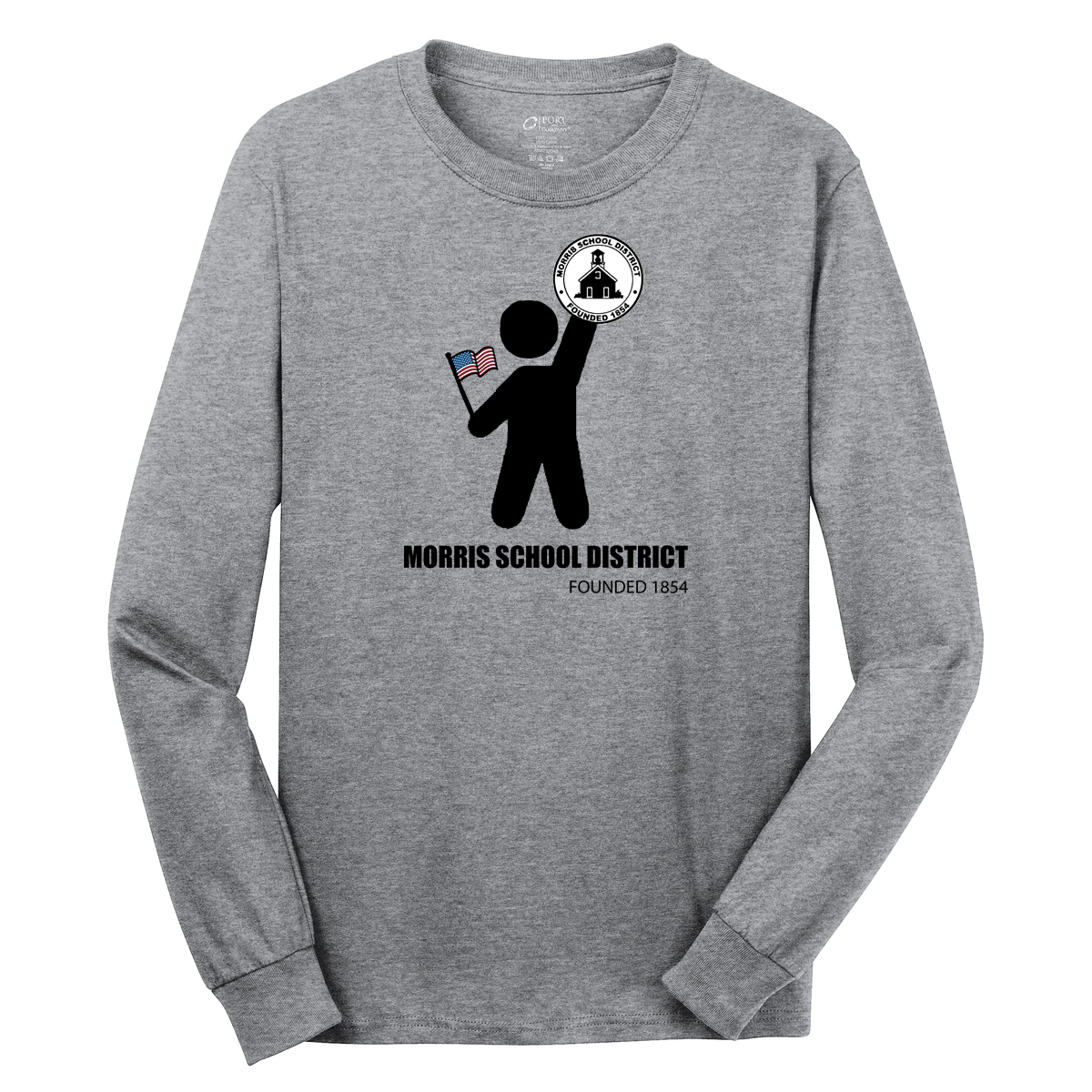 Morris School District Cotton Long Sleeve Shirt