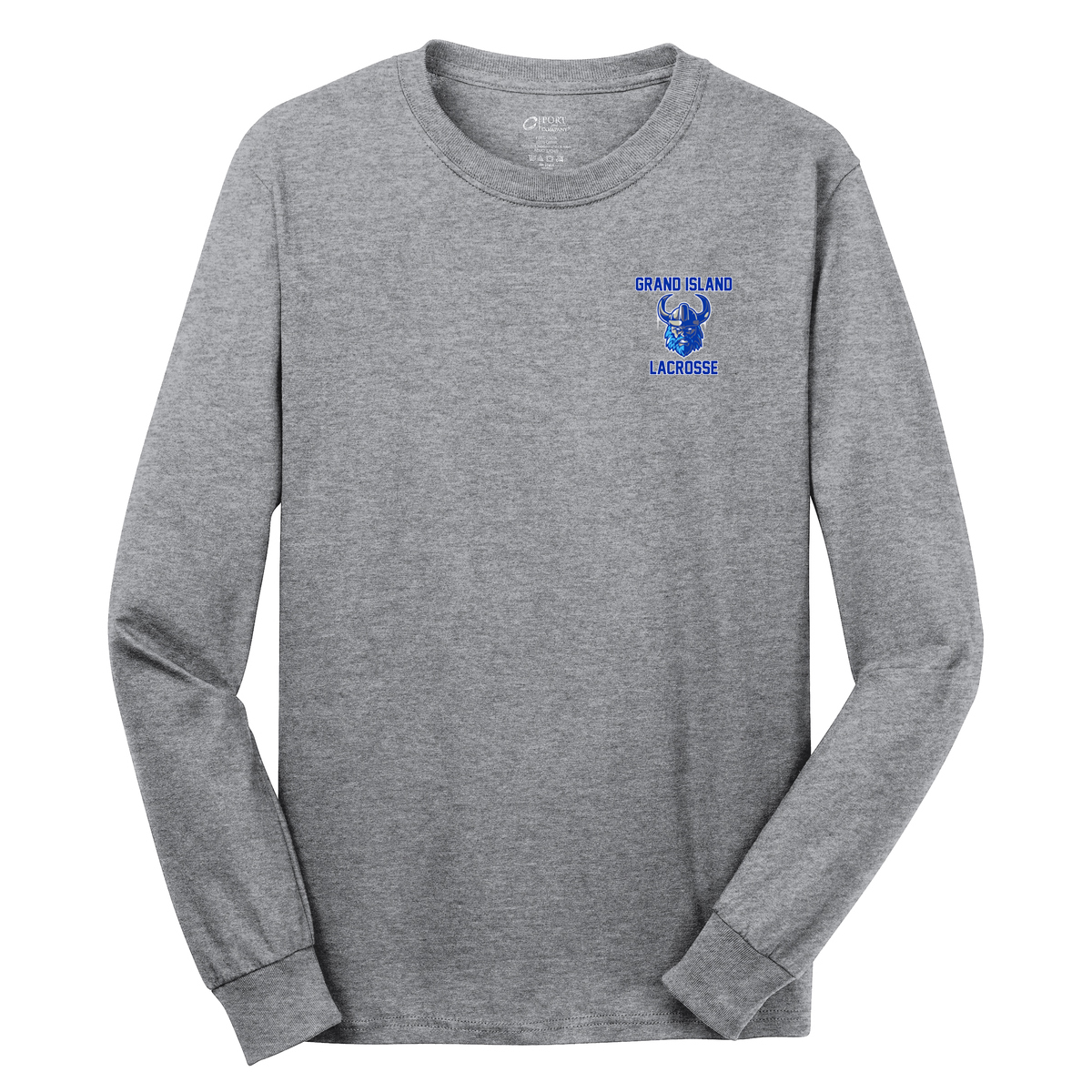 Grand Island Lacrosse Cotton Long Sleeve Shirt