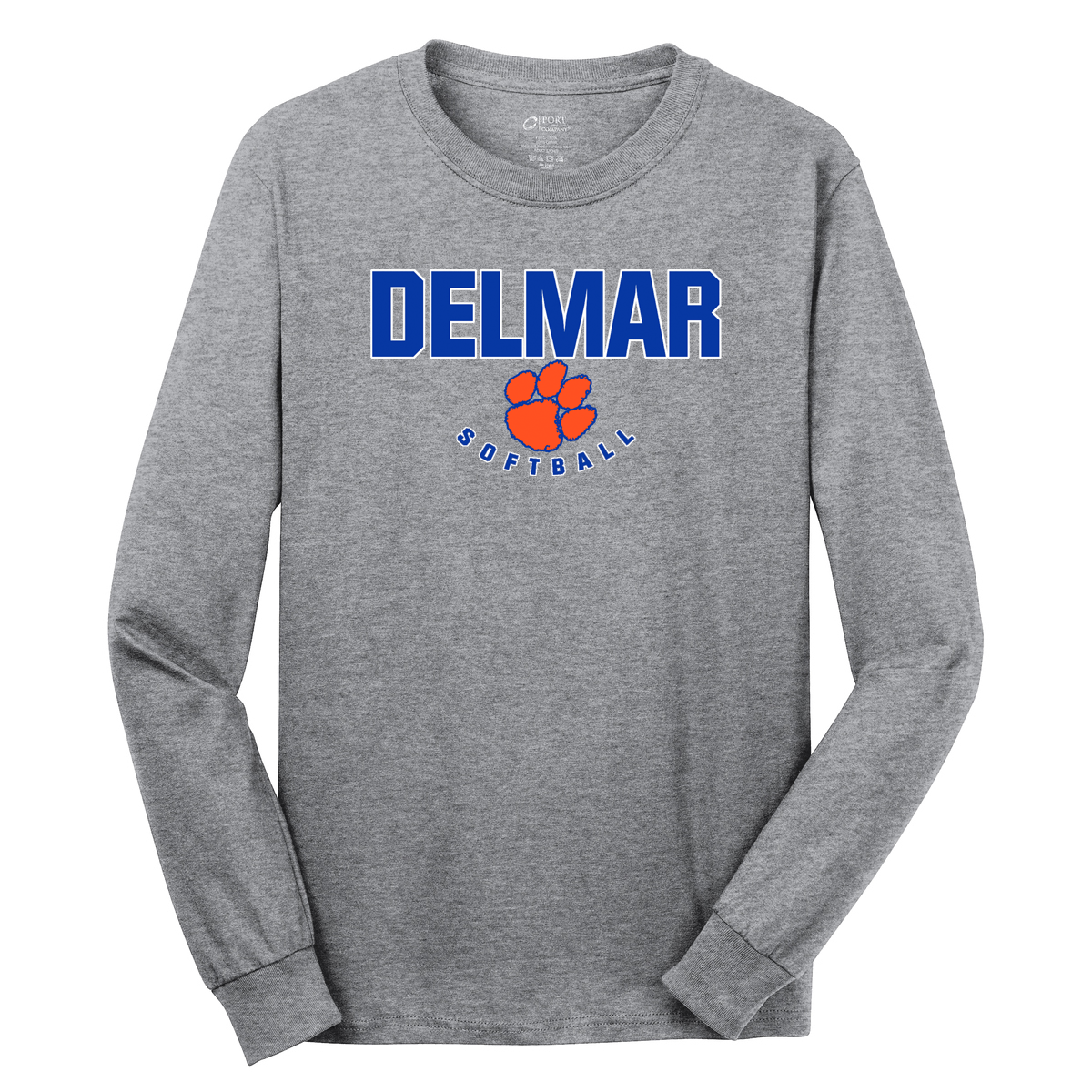 Delmar Softball  Cotton Long Sleeve Shirt
