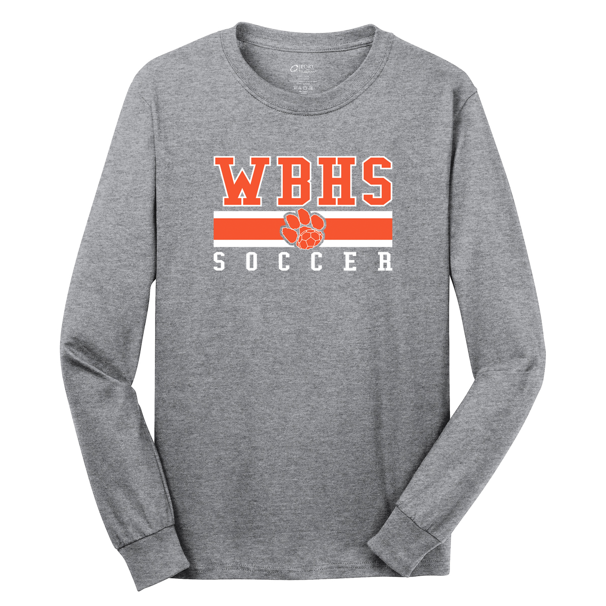 WBHS Boys Soccer Cotton Long Sleeve Shirt