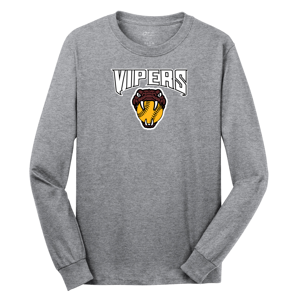 Vipers Softball Cotton Long Sleeve Shirt