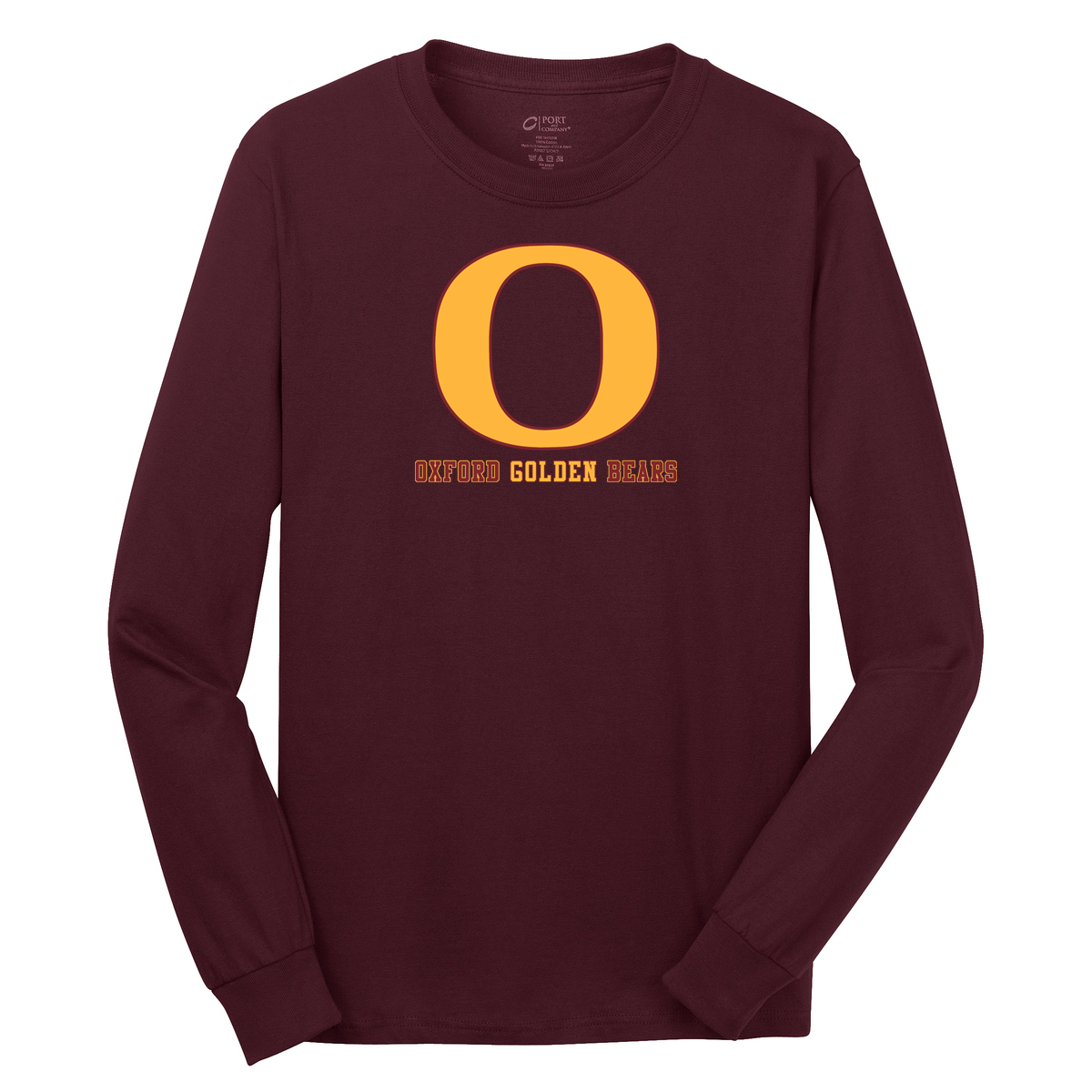 Oxford Golden Bears Cotton Long Sleeve Shirt