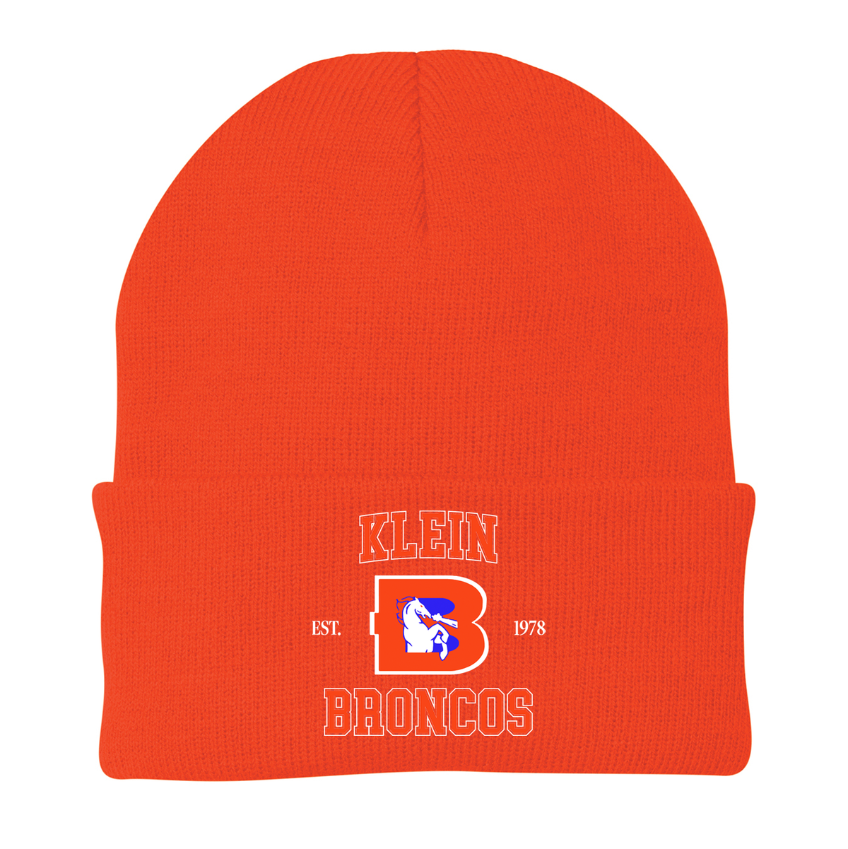 Klein Broncos & Pony Express Football Knit Beanie