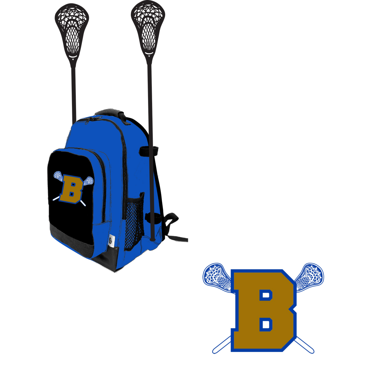 Brentwood Lacrosse Side Stick Holder Small Backpack