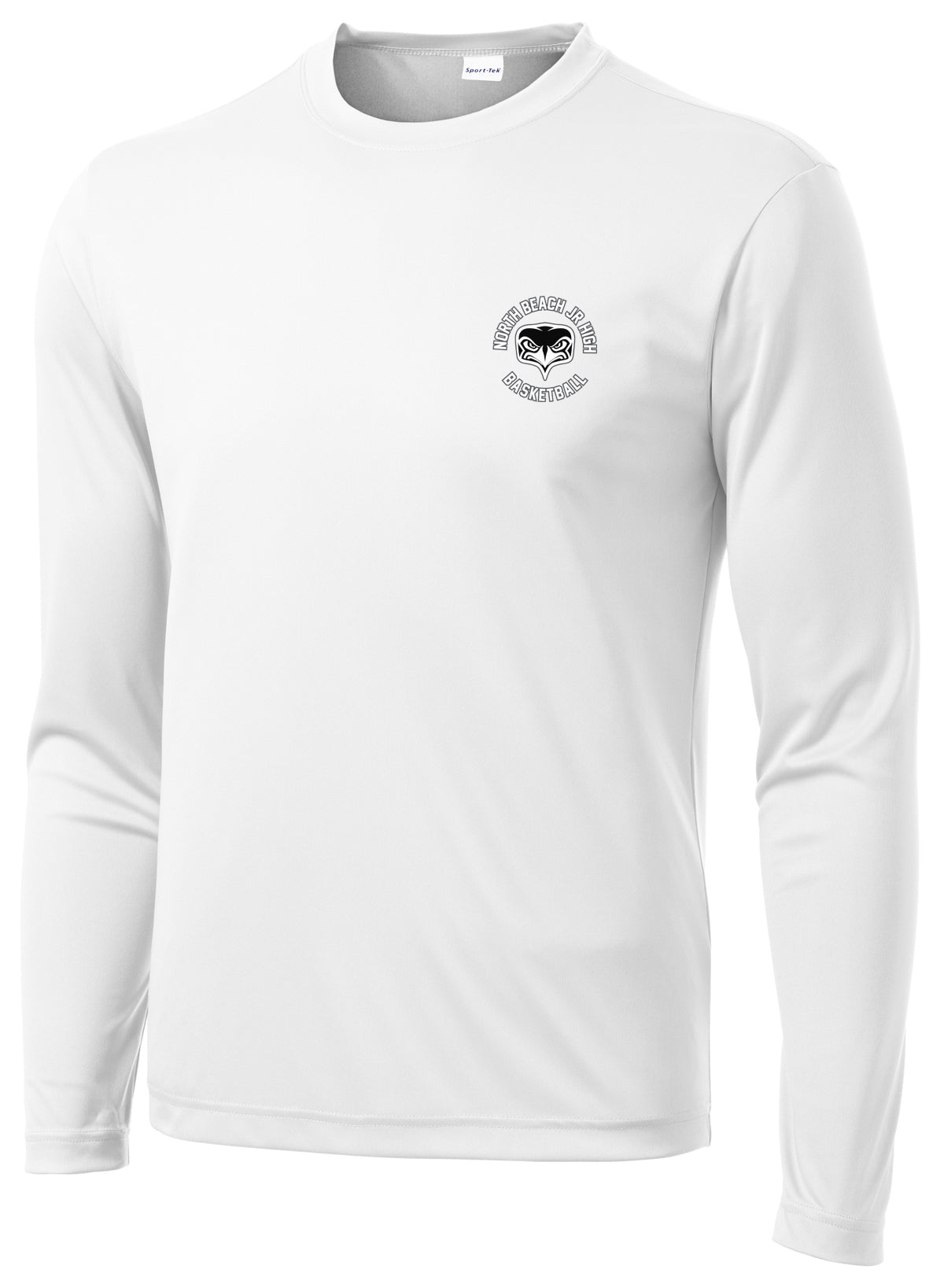 North Beach Jr. High Basketball Long Sleeve Performance Shirt