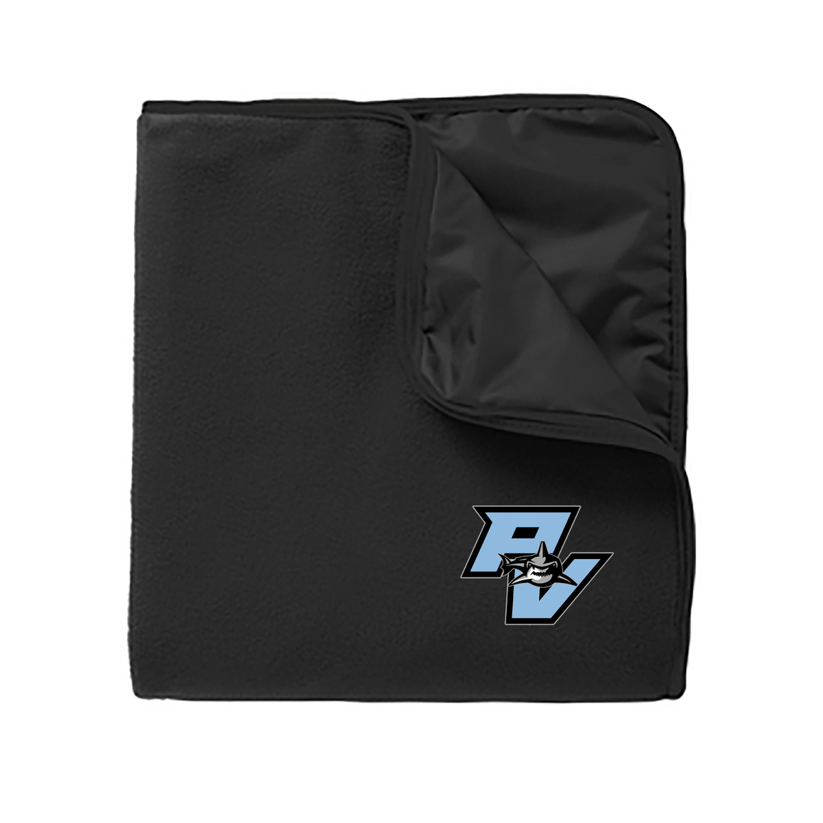 Ponte Vedra JAWS Lacrosse Fleece & Poly Travel Blanket