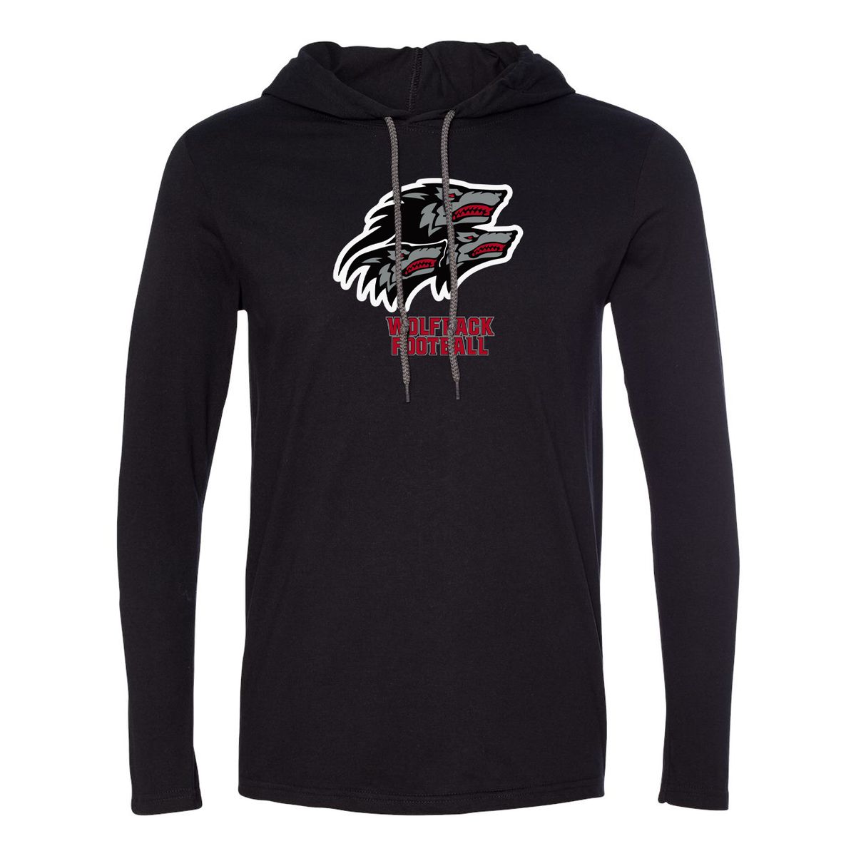 North Houston Wolfpack Football Hooded Long Sleeve Tee