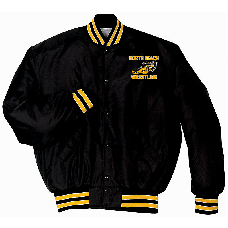 North Beach Wrestling Black/Gold Heritage Jacket