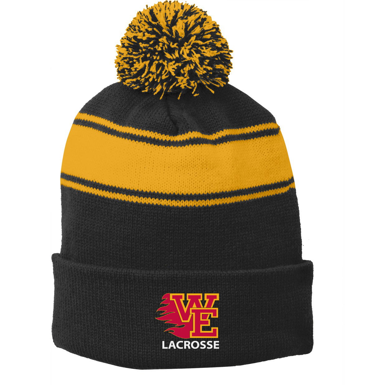 Williamsville East Lacrosse Pom Pom Beanie