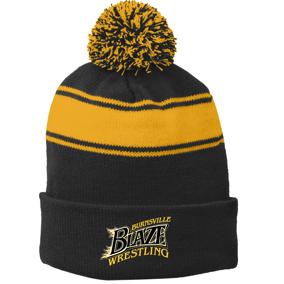 Burnsville Wrestling Pom Pom Beanie