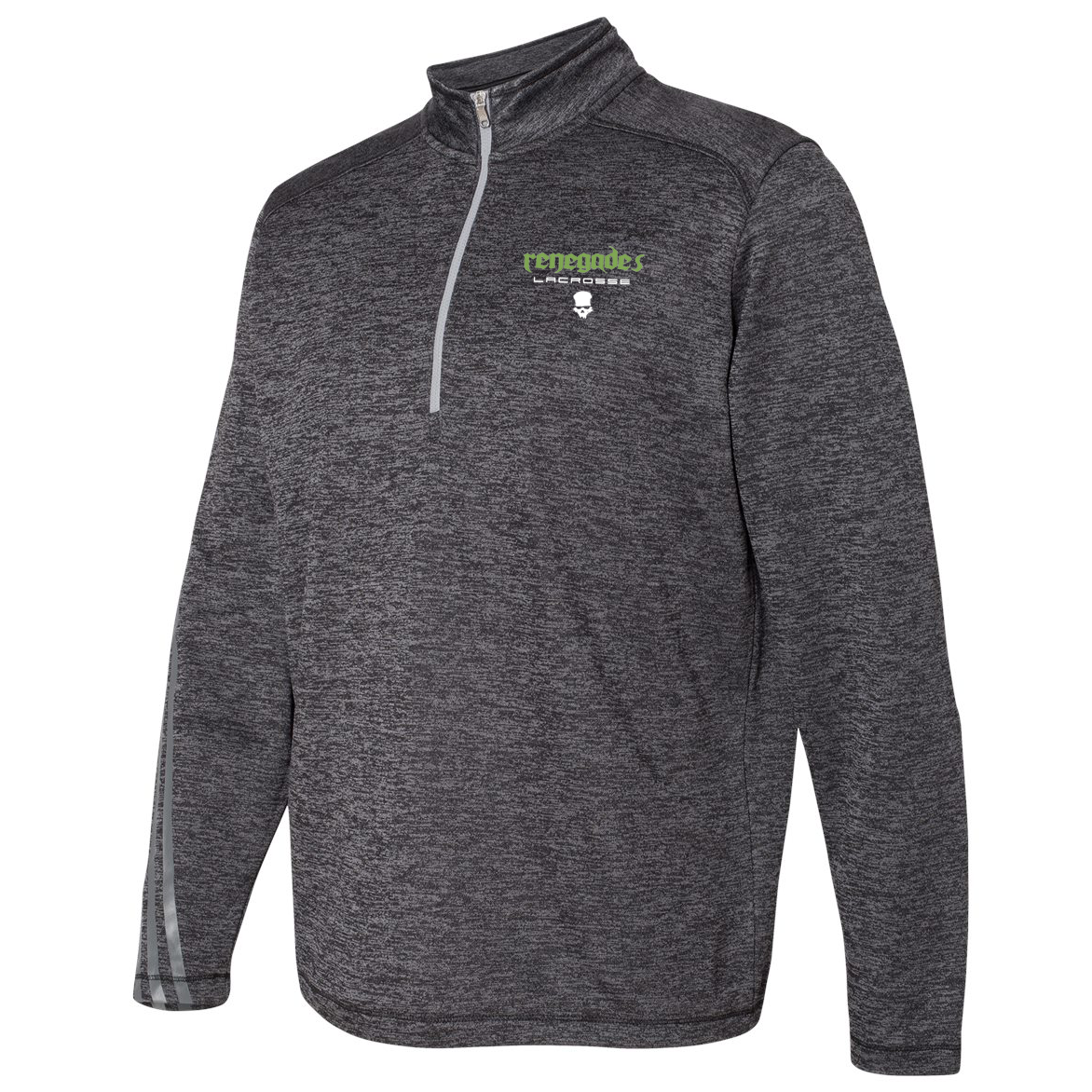 Renegades Lacrosse Adidas Terry Heathered Quarter-Zip Pullover