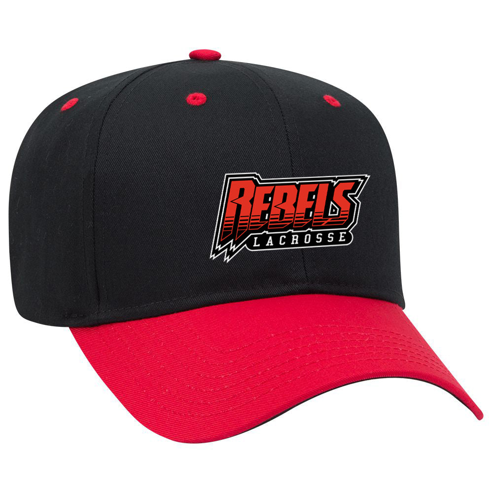 Rebels Lacrosse Black/Red Cap