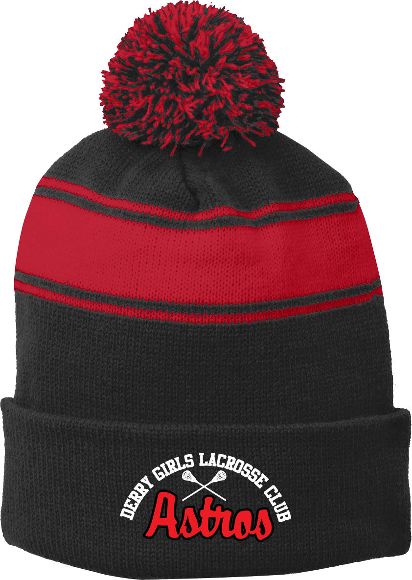 Derry Girl's Lacrosse Pom Pom Beanie