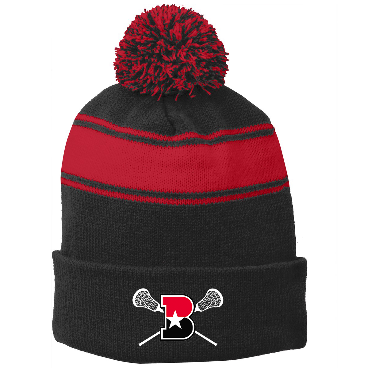 Bowie Boys Lacrosse Pom Pom Beanie