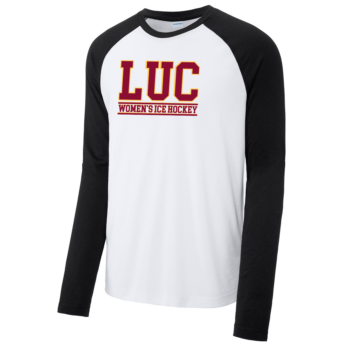 LUC Women's Ice Hockey Long Sleeve Raglan CottonTouch