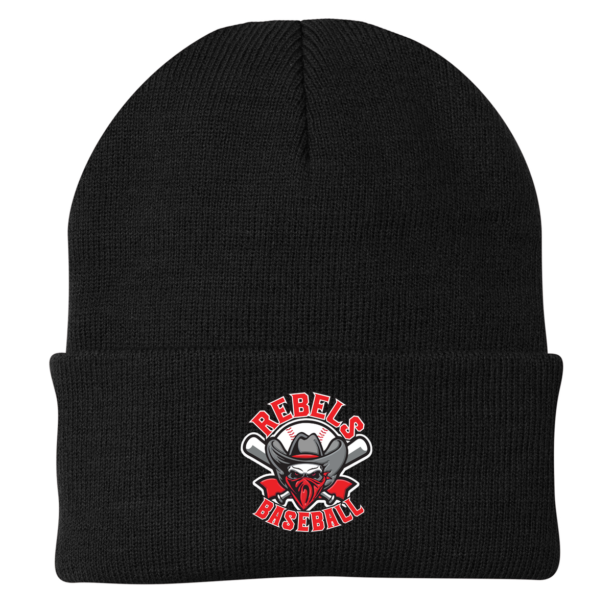 Rebels Baseball  Knit Beanie