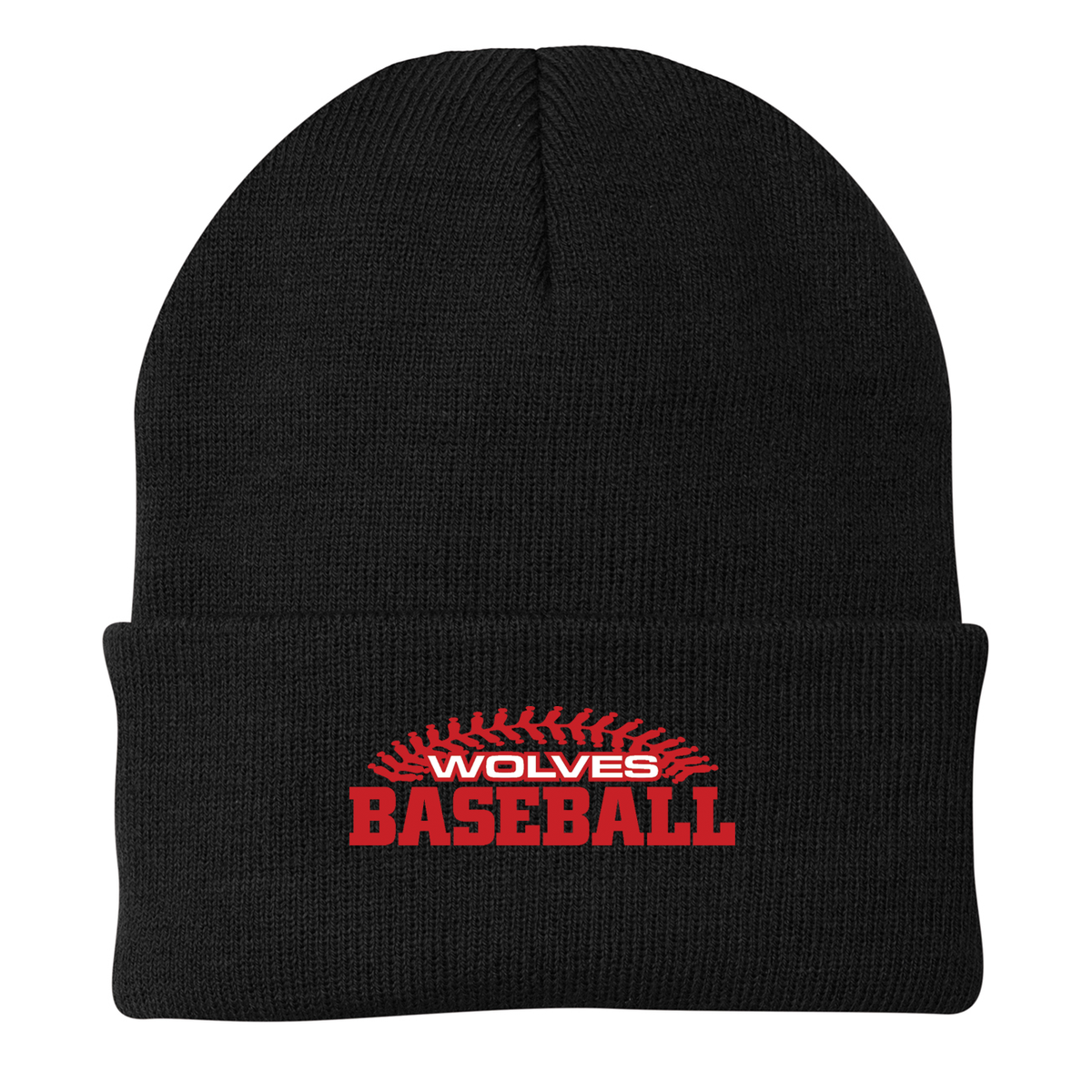 Wolves Baseball Knit Beanie