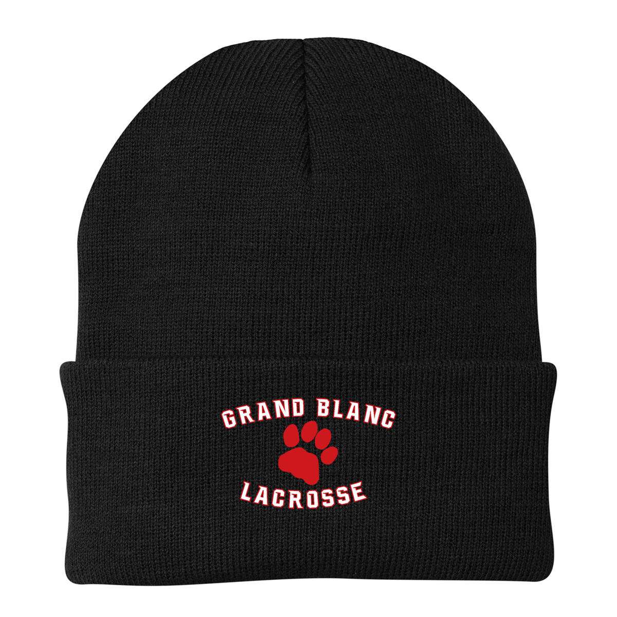 Grand Blanc Lacrosse Knit Beanie