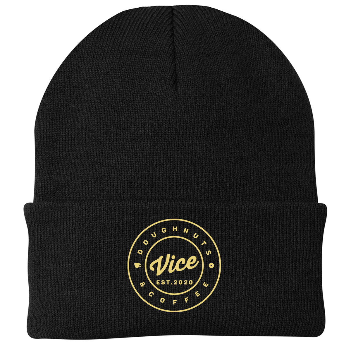 Vice Doughnuts & Coffee Knit Beanie