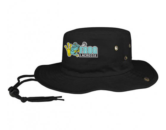 Frog Girls Lacrosse Black Bucket Hat