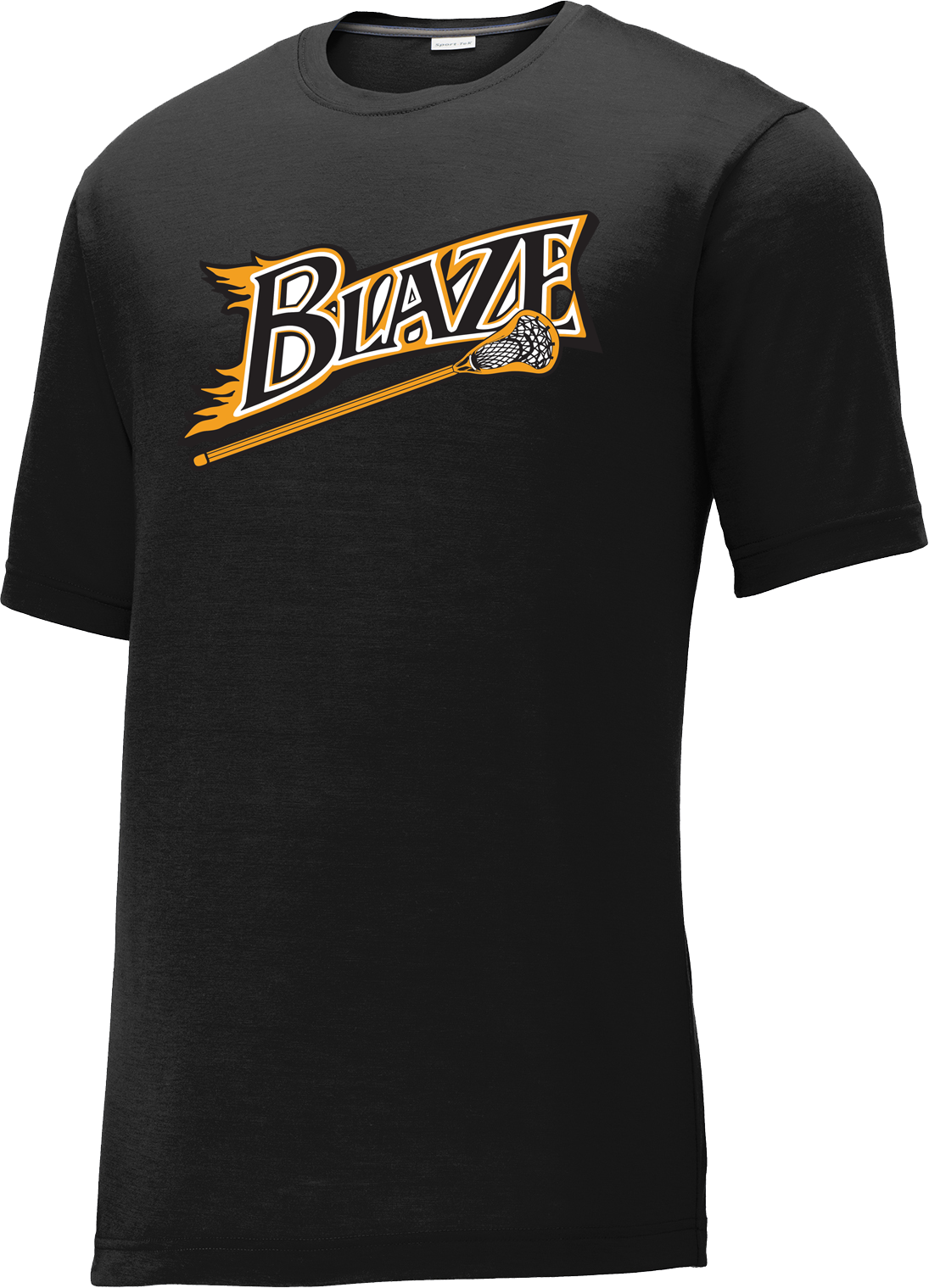 Blaze Lacrosse Black CottonTouch Performance T-Shirt