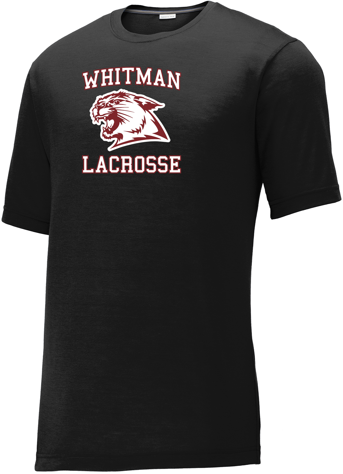 Whitman Lacrosse Men's Black CottonTouch Performance T-Shirt