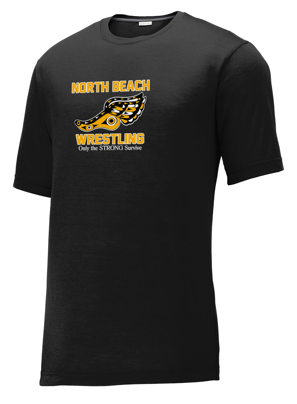 North Beach Wrestling CottonTouch Performance T-Shirt: Quote Logo